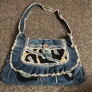 Super Cute Western Upcycled Denim Purse
